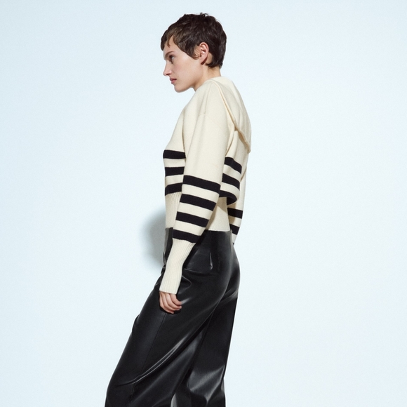 NWT Zara Stripe Knit Cardigan - 5536/031 - Picture 9 of 10